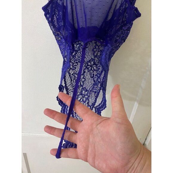 Victtoria Secet GOLD LABEL Y2K Sheer Lace Lingerie Body Suit - 36C - Picture 6 of 13